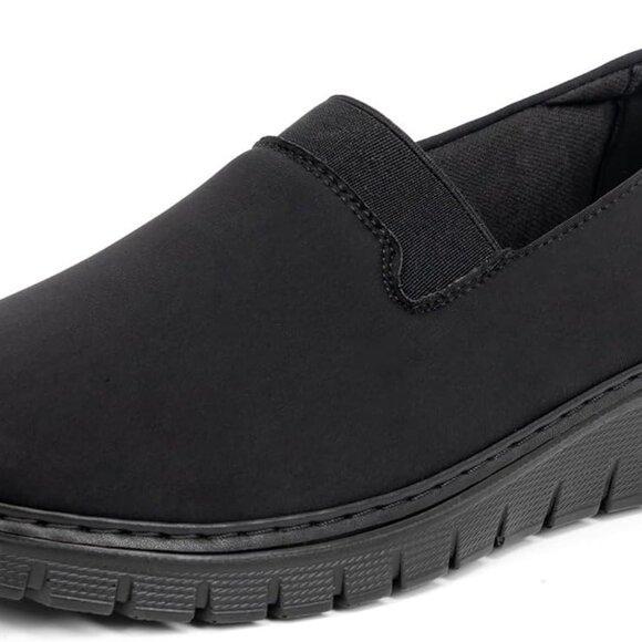 Women’s Orthopedic Loafers Rubber Sole Spandex Comfortable Slip-On Shoes - Picture 1 of 7